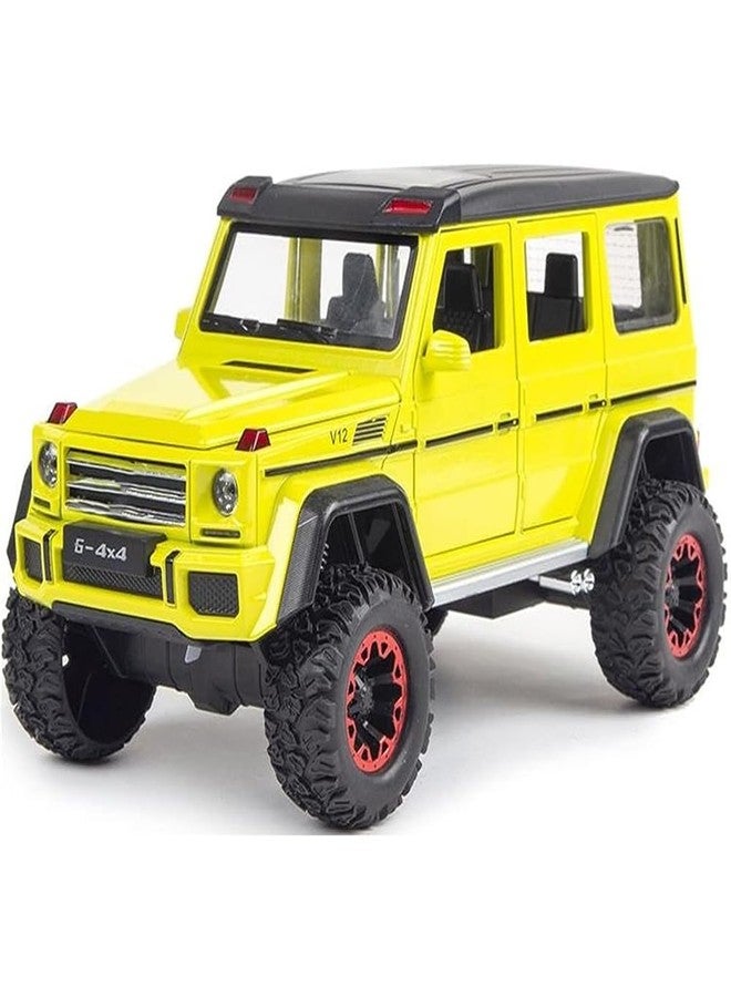 MIRTONICS سيارة لعبة ميرتونيكس AMG G63 4X4 بمقياس 1:24 للأطفال، مصنوعة من المعدن المصبوب، نموذج سيارة قابل للفتح مع إضاءة وصوت، تعمل بتقنية السحب للخلف - Image 1